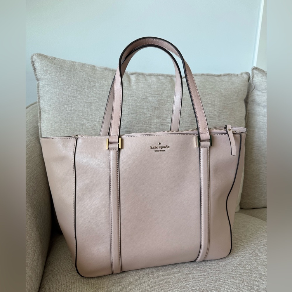 Kate Spade Pink Leather Tote Bag